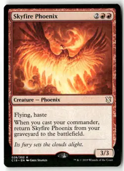 Skyfire Phoenix 28 Rare Commander 2019 Magic: The Gathering Near Mint - Image 1