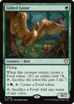 MTG Magic 1x Gilded Goose (M/NM) Commander Secrets of Strixhaven - Image 1