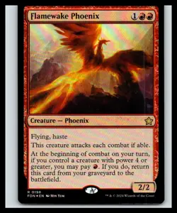 Flamewake Phoenix Foil Rare | 198 NM/M | Foundations Magic: The Gathering - Image 1