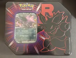 Pokemon TCG Factory Sealed Destined Rivals Team Rocket Tin - 4 Available Art Set - Image 1