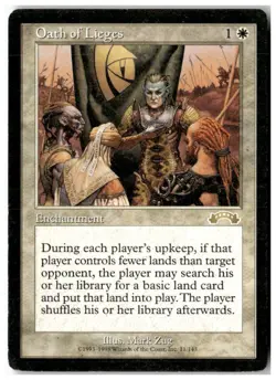 MTG Oath of Lieges - Exodus Heavily Played English - Image 1