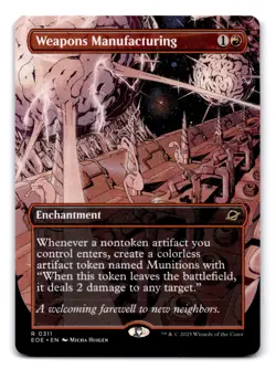 Weapons Manufacturing (Borderless) #311 Edge of Eternities MTG NM Regular - Image 1