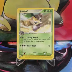 POKEMON TCG Nuzleaf 48/100 Uncommon EX Sandstorm Normal NM/LP E READER - Image 1