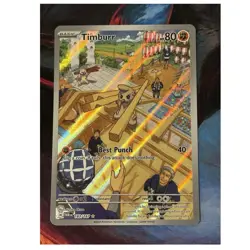 Timburr 183/167: Twilight Masquerade Illustration Rare Full Art Holo. NM Pokemon - Image 1