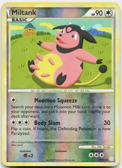 Miltank 47/123 Uncommon HeartGold & SoulSilver Pokemon Reverse Holo LP - Image 1