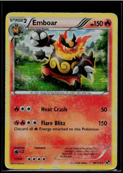 Emboar 19/114 Holo Rare Black & White Pokemon Holo DMG - Image 1