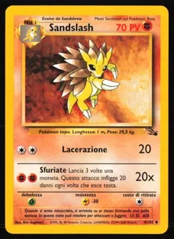 Sandslash #41/62 Fossil - ITALIAN Pokemon TCG - LP - Image 1