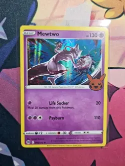 Pokemon TCG Mewtwo 056/172 Trick or Trade Stamped Holo Rare NM - Image 1