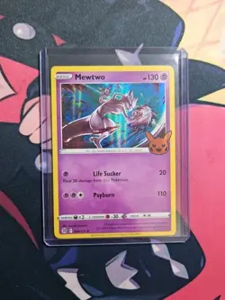 Pokemon TCG Mewtwo 056/172 Trick or Trade Stamped Holo Rare NM - Image 3