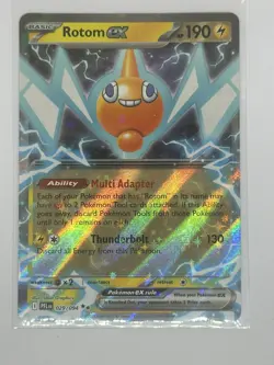 Pokemon TCG Rotom Ex 029/094 Me02: Phantasmal Flames Holo double rare NM MINT - Image 1