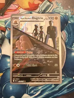 2026 Pokemon Ascended Heroes Team Rocket's Dugtrio Illustration Rare #239/217 - Image 1