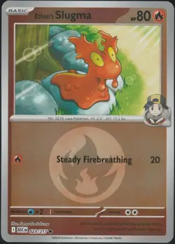 Ethan's Slugma 023/217 Reverse Holo Common Ascended Heroes Pokemon TCG - Image 1