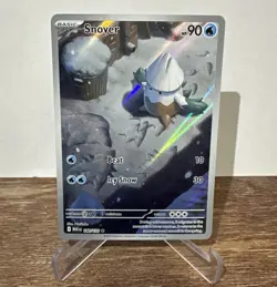 Snover 140/132 Illustration Rare, Mega Evolution, Full Art Holo, Pokemon TCG, NM - Image 1