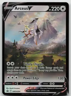Pokemon Arceus V #SWSH204 Black Star Promo NM - Image 1
