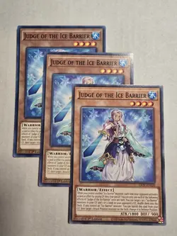Yugioh! 3x Judge of the Ice Barrier LIOV-EN020 Common 1st ed NM - Image 1