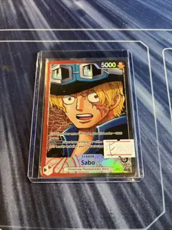 Sabo OP13-004 Alt Art Leader Carrying On His Will One Piece TCG English - Image 1