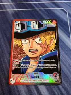 Sabo OP13-004 Alt Art Leader Carrying On His Will One Piece TCG English - Image 2