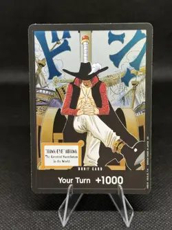 Holo Bandai One Piece Hawk-Eye Mihawk Don!! Card CCG Collectible English - Image 1