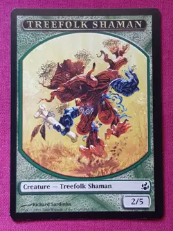 Magic The Gathering MORNINGTIDE TREEFOLK SHAMAN token card MTG - Image 1