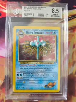 Pokemon Karte Card Misty's Tentacruel Tentoxa Gym Heroes Holo Beckett BGS 8.5 - Image 2