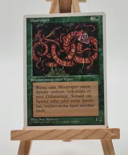 Moorviper 4. Edition Magic Karte MTG Deutsch (Marsh Viper) - Image 1