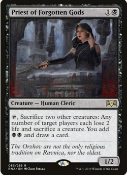 1x Priest of Forgotten Gods - Ravnica Remastered - Near Mint, English - MTG! - Image 1