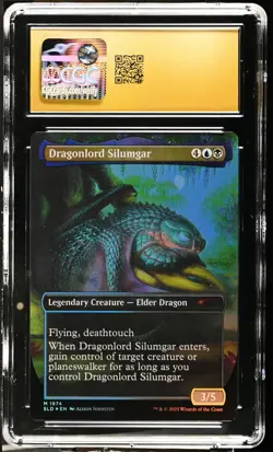 DRAGONLORD SILUMGAR Secret Lair Foil Mythic CGC Pristine 10 MTG EDH [NOS] - Image 2