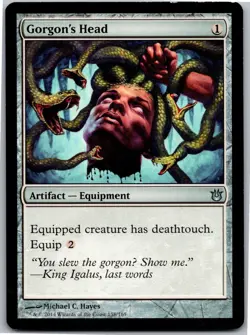 Gorgon's Head MTG U Born of the Gods 158 LP Regular - Image 1
