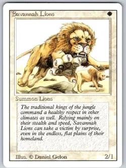 Savannah Lions MTG R Revised Edition NM - Image 1