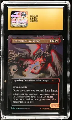 DRAGONLORD KOLAGHAN Secret Lair Foil Mythic CGC Pristine 10 MTG EDH [NOS] - Image 2
