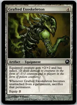Grafted Exoskeleton MTG U Scars of Mirrodin 162 LP Regular - Image 1
