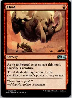 Thud MTG U Core Set 2019 163 LP Regular - Image 1