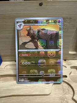 Pokemon Conkeldurr 049/086 (Master Ball Pattern) Sv: Black Bolt Reverse Holo NM+ - Image 1