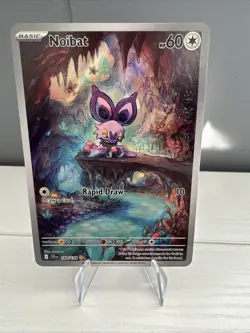 NM English Pokemon Noibat 169/159 Journey Together Illustration Rare IR Holo - Image 1