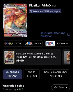 Blaziken VMAX, Pokemon Near Mint, Chilling Reign, Ultra Rare, 21/198 - Image 5
