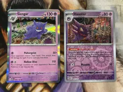 Gengar 094/165 Scarlet & Violet Pokemon 151 English Holo & Haunter Holo - NM 🔥 - Image 1