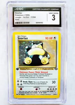 FIRST EDITION SNORLAX Jungle HOLO Rare 1st Ed #11 11/64 Holo Pokemon Card 1999 - Image 1