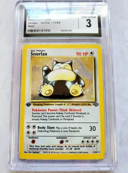 FIRST EDITION SNORLAX Jungle HOLO Rare 1st Ed #11 11/64 Holo Pokemon Card 1999 - Image 4
