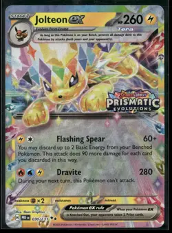 Pokemon - Jolteon ex 030/131 Prismatic Evolutions Stamp Promo NM - Image 1