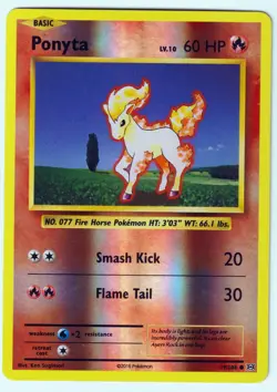 Ponyta Common XY - Evolutions 19/108 LP Reverse Holo Pokemon TCG - Image 1