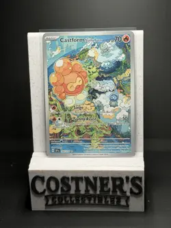 Castform Sunny Form 195/191 Illustration Rare Pokemon Sv08: Surging Sparks NM - Image 1
