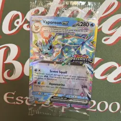 Pokemon TCG - Prismatic Evolutions - Stamped Vaporeon Ex 023/131 - SEALED Mint - Image 5