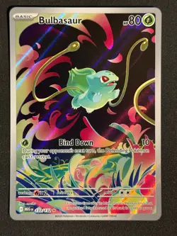 BULBASAUR 133/132 ILLUSTRATION RARE MEGA EVOLUTION POKEMON NM/M - Image 1