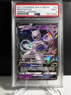 Pokemon! PSA 9 Mewtwo GX 39/73 - Shining Legends - Ultra Rare - Gem Mint - Image 1