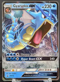 Pokemon Gyarados GX #SM212 English Black Star Promo - Image 1