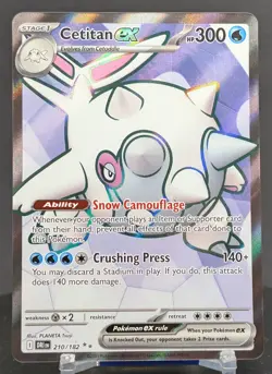 Pokemon Cetitan ex #210/182 English Destined Rivals Ultra Rare - Image 1