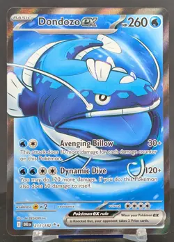 Pokemon Dondozo ex #211/182 English Destined Rivals Ultra Rare - Image 1