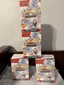 Pokemon TCG: Prismatic Evolutions Booster Bundle Lot of 4 - New - Factory Sealed - Image 1