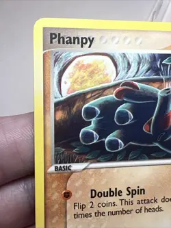 CREASED Phanpy 15/17 Regular/Non-Holo POP Series 2 AUTHENTIC Pokemon Card - Image 4