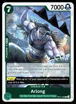 Arlong OP11-023 A Fist of Divine Speed Rare One Piece - Image 1